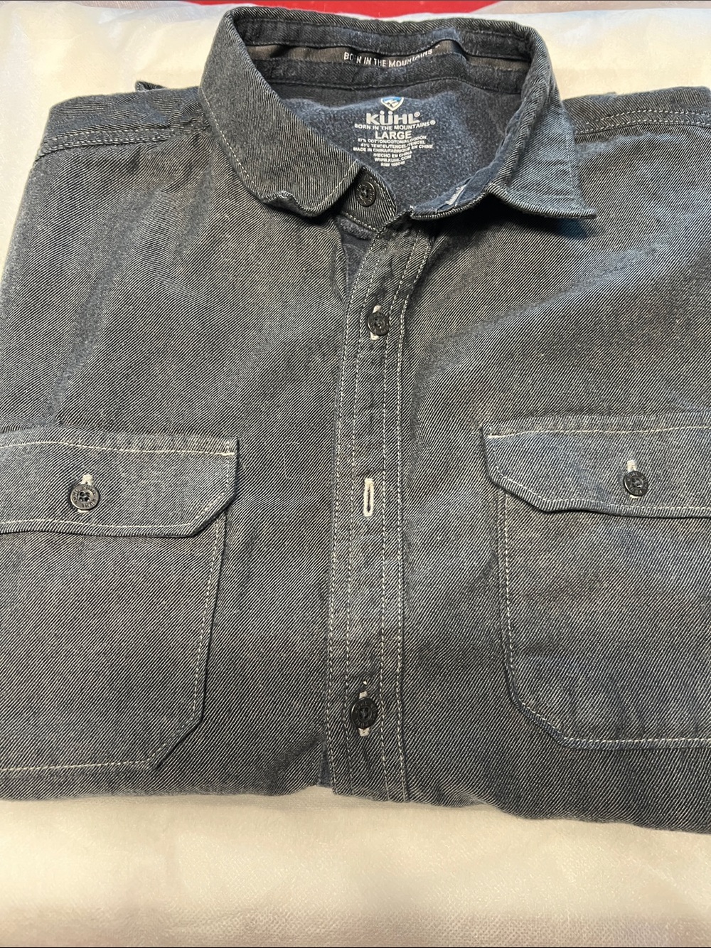 Kuhl Men’s Black Button-Front Casual Utility Shirt